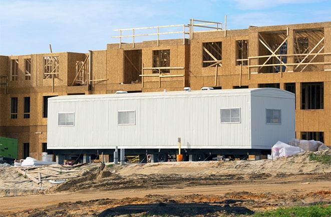 office trailers for rent at a construction site in Benson, AZ